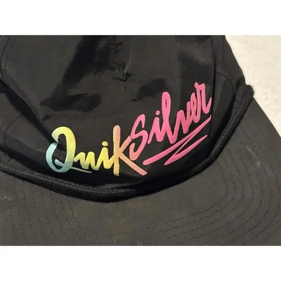 Quiksilver black and neon Rope Hat || pre-owned - Picture 2 of 5